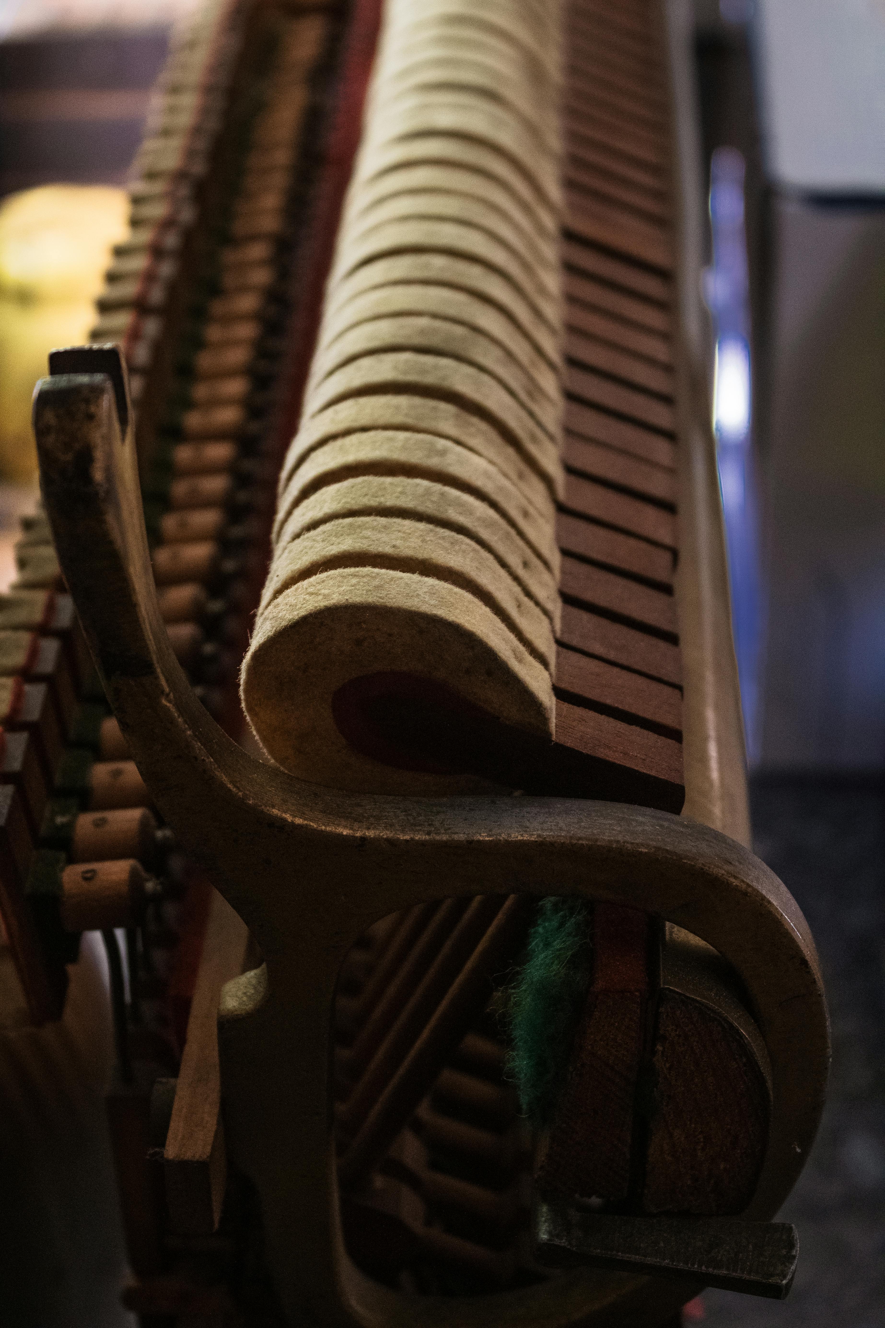 Piano tuner at work